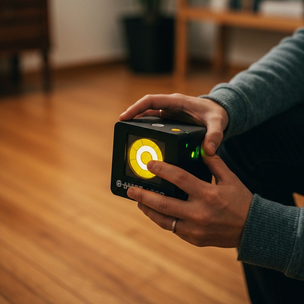 HOUSE mh Mini Computer - The Brain - Person interacting with device